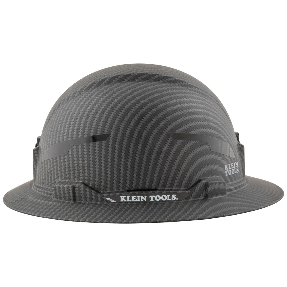 Klein Tools Hard Hat, Premium KARBN Pattern, Non-Vented Full Brim, Class E (60345), view 5