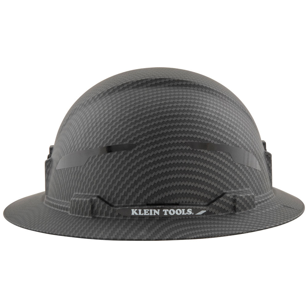 Klein Tools Hard Hat, Premium KARBN Pattern, Non-Vented Full Brim, Class E (60345), view 6