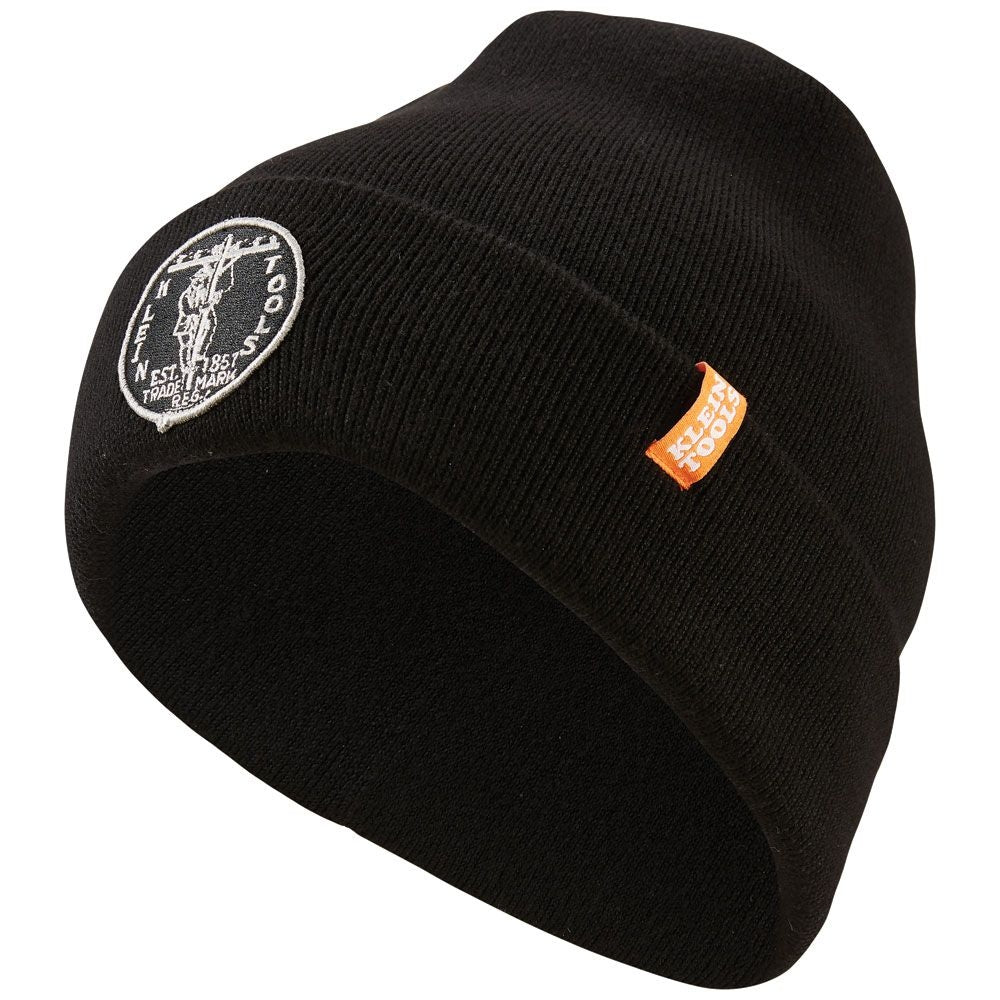 Klein 60388 Heavy Knit Logo Beanie Hat