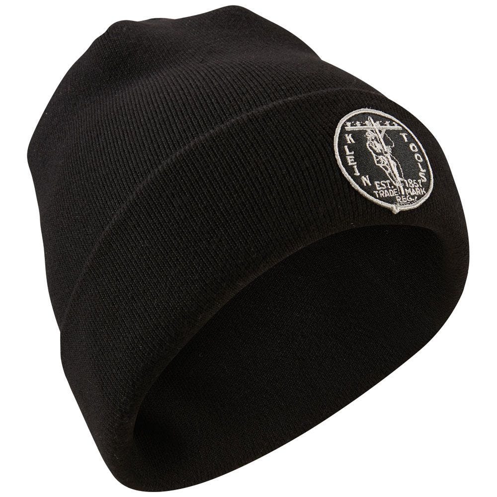 Klein 60388 Heavy Knit Logo Beanie Hat