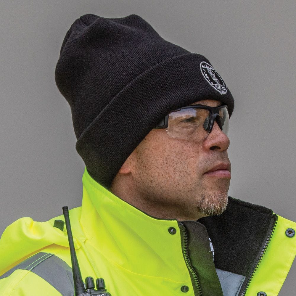 Klein 60388 Heavy Knit Logo Beanie Hat