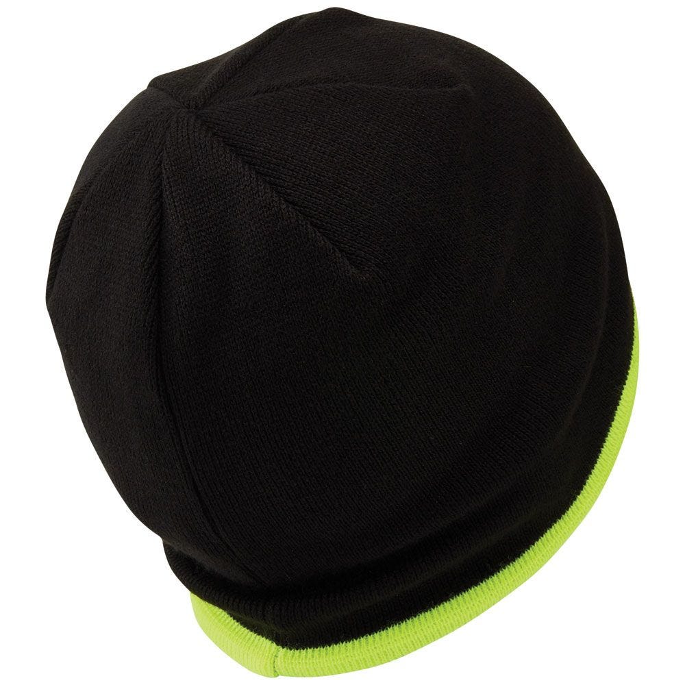 Klein Tools 60391 Knit Beanie, Black/Hi-Vis Yellow