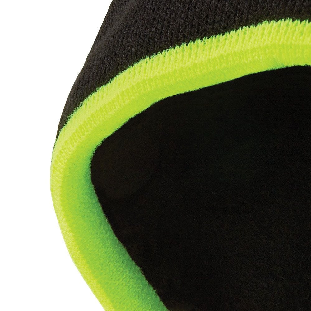Klein Tools 60391 Knit Beanie, Black/Hi-Vis Yellow