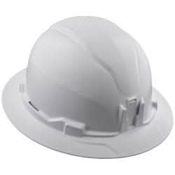 Klein Tools 60400 Hard Hat, Non-Vented, Full Brim Style, White