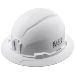 Klein Tools 60400 Hard Hat, Non-Vented, Full Brim Style, White