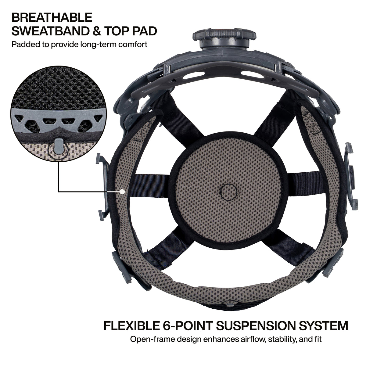 Klein Tools 60960T2 hard hat patented strap-free headlamp accessory mounts