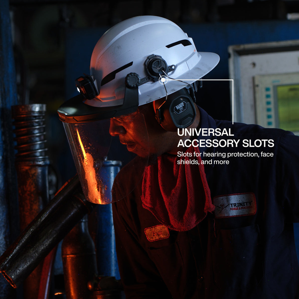 Klein Tools 60960T2 hard hat washable sweatband and top pad