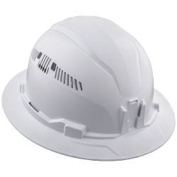 Klein Tools 60401 Hard Hat, Vented, Full Brim Style, White