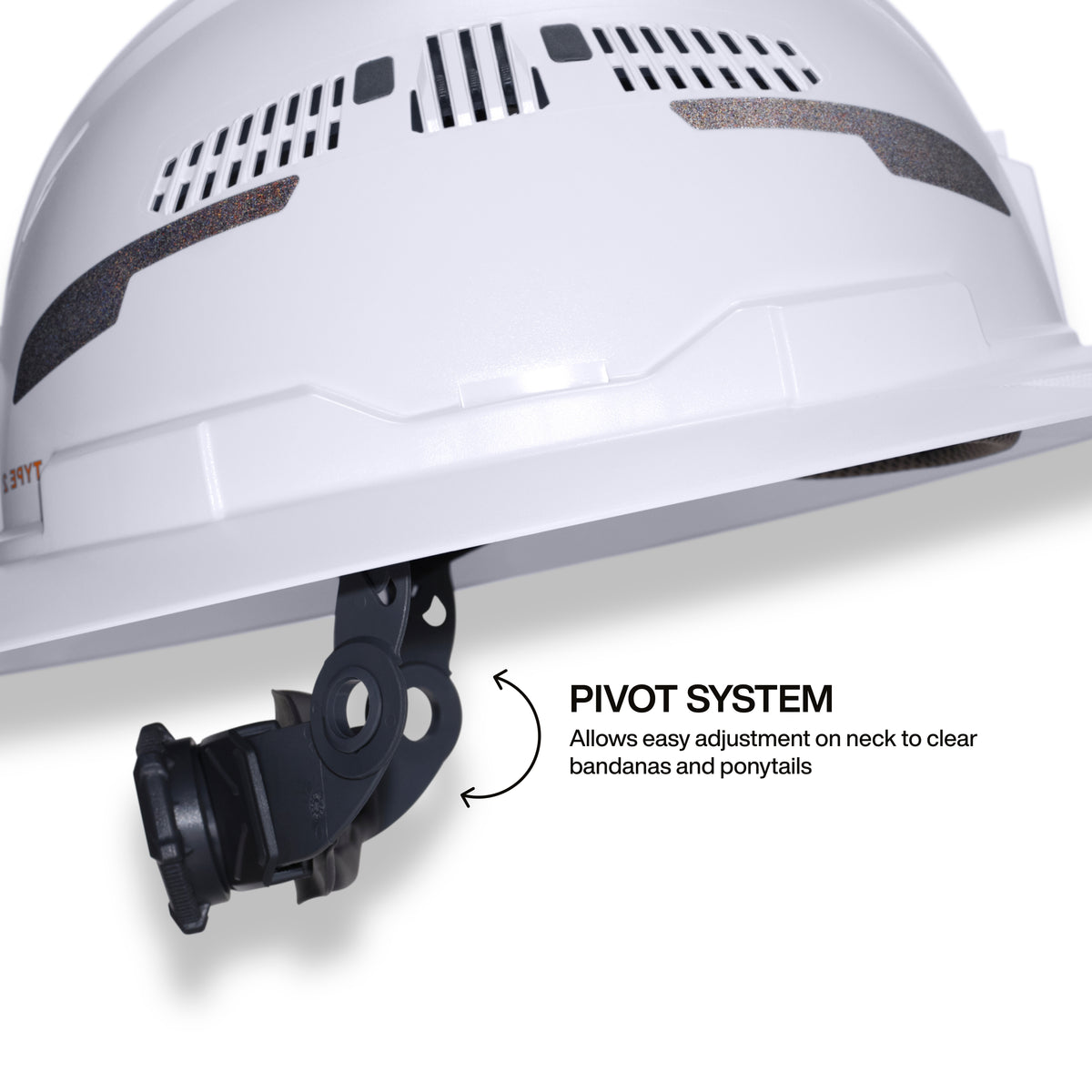 Klein vented hard hat headlamp light modes