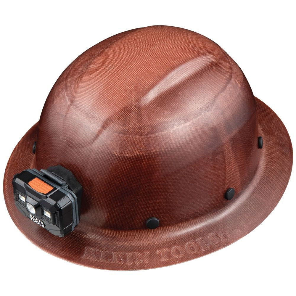 Klein Tools 60447 KONSTRUCT Series Full-Brim Class G Hard Hat with Rechargeable Headlamp