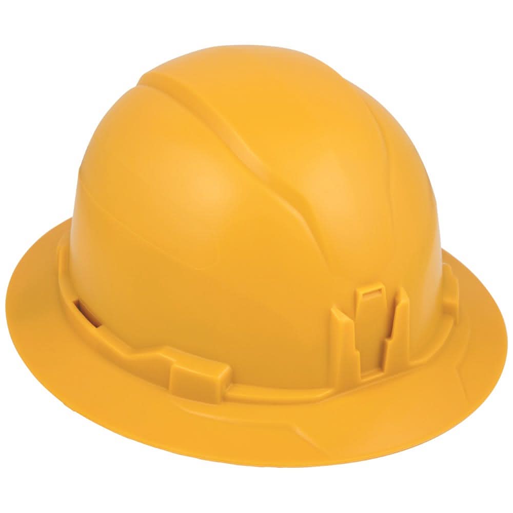 Klein Tools 60489 Hard Hat, Non-Vented, Full Brim Style, Yellow
