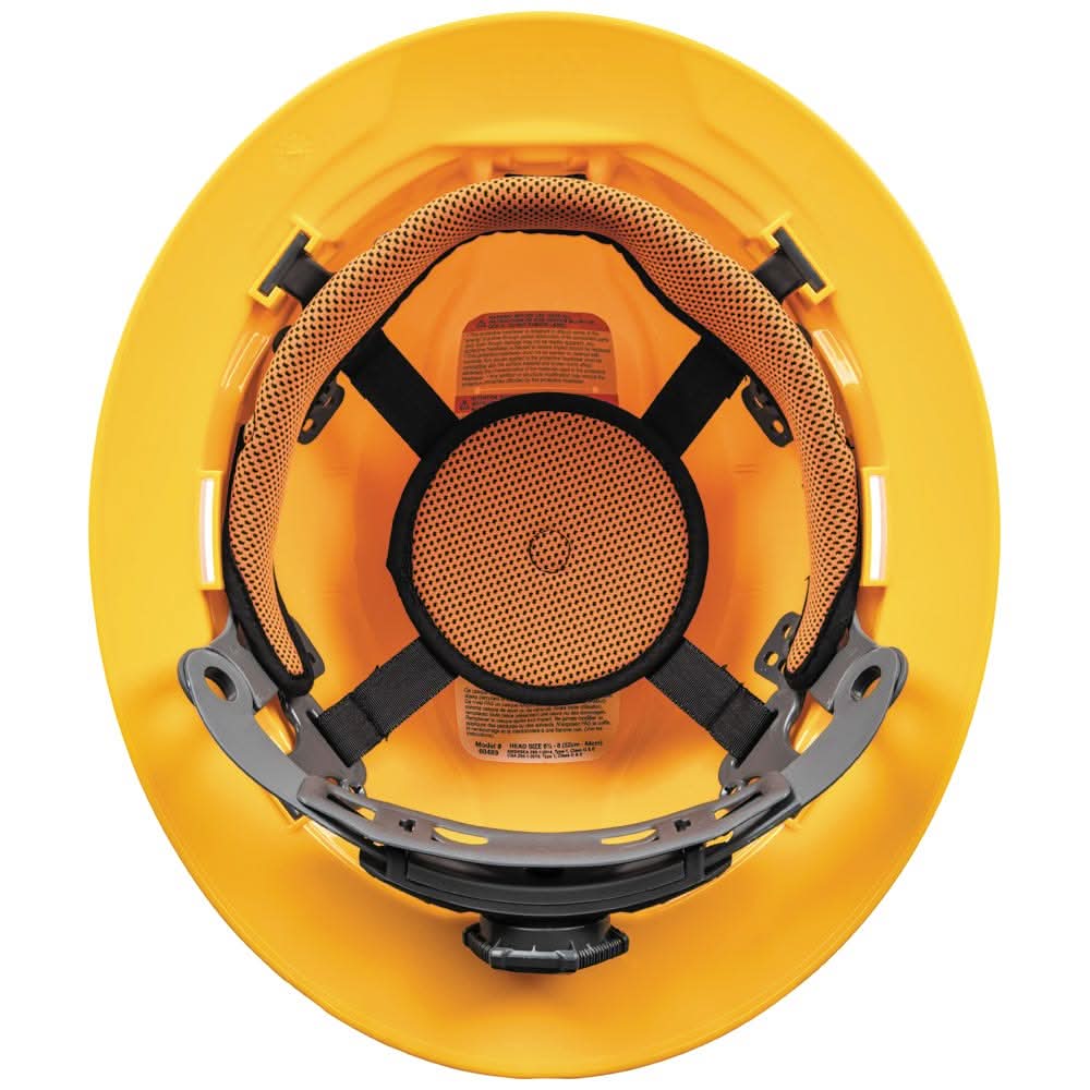 Klein Tools 60489 Hard Hat, Non-Vented, Full Brim Style, Yellow