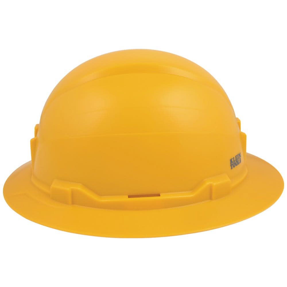 Klein Tools 60489 Hard Hat, Non-Vented, Full Brim Style, Yellow