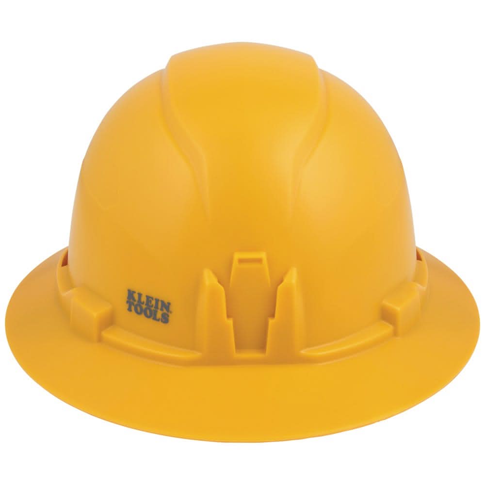 Klein Tools 60489 Hard Hat, Non-Vented, Full Brim Style, Yellow