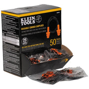 Klein Tools 6050350 Corded Earplugs, 50-Pair Dispenser Pack
