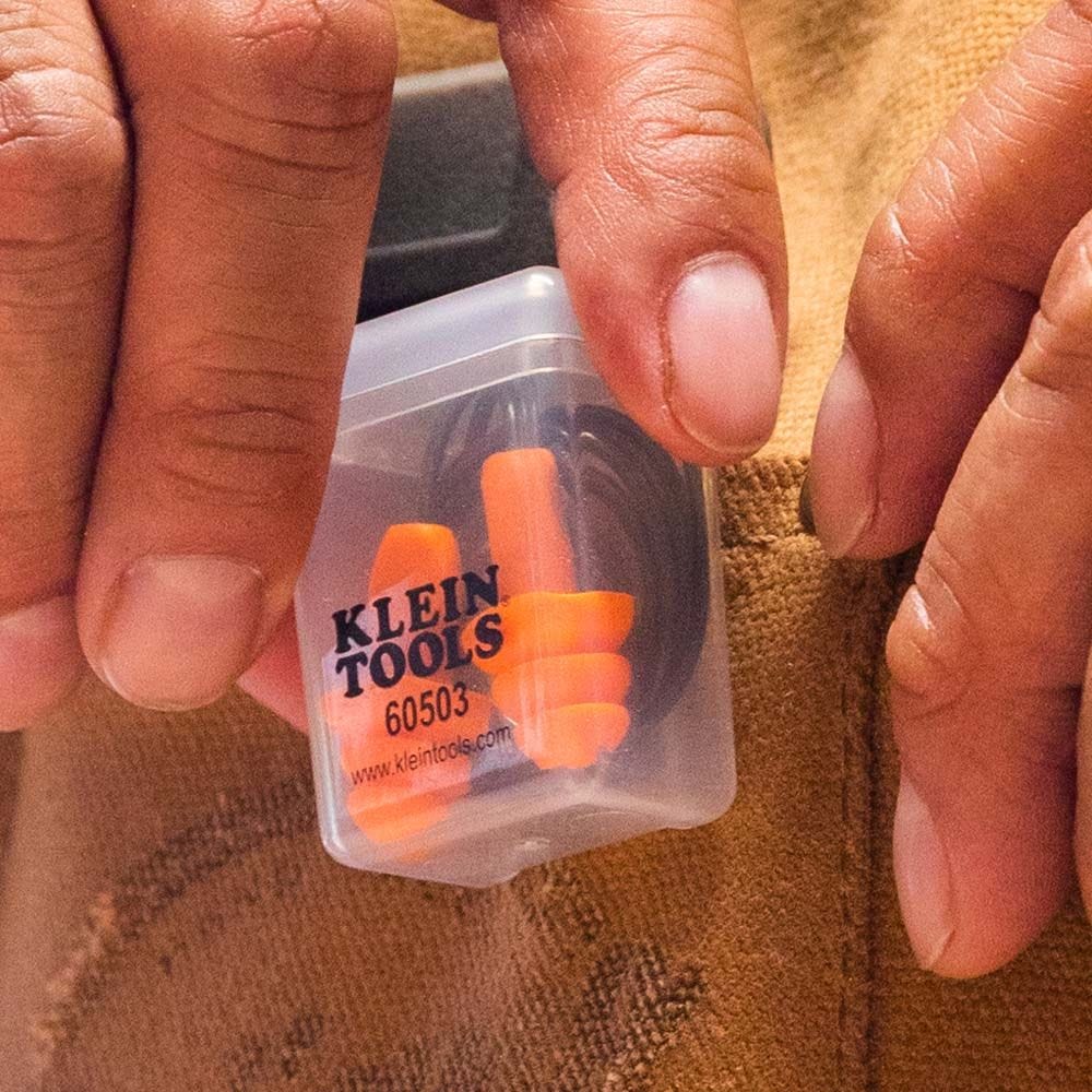 Klein Tools 605036 Corded Earplugs, 6-Pair Pack