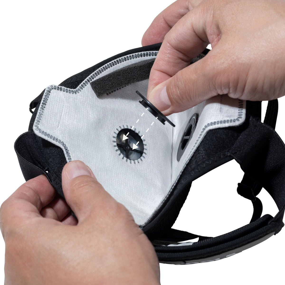 Klein Tools 60506 respirator mask adjustable hook-and-loop straps