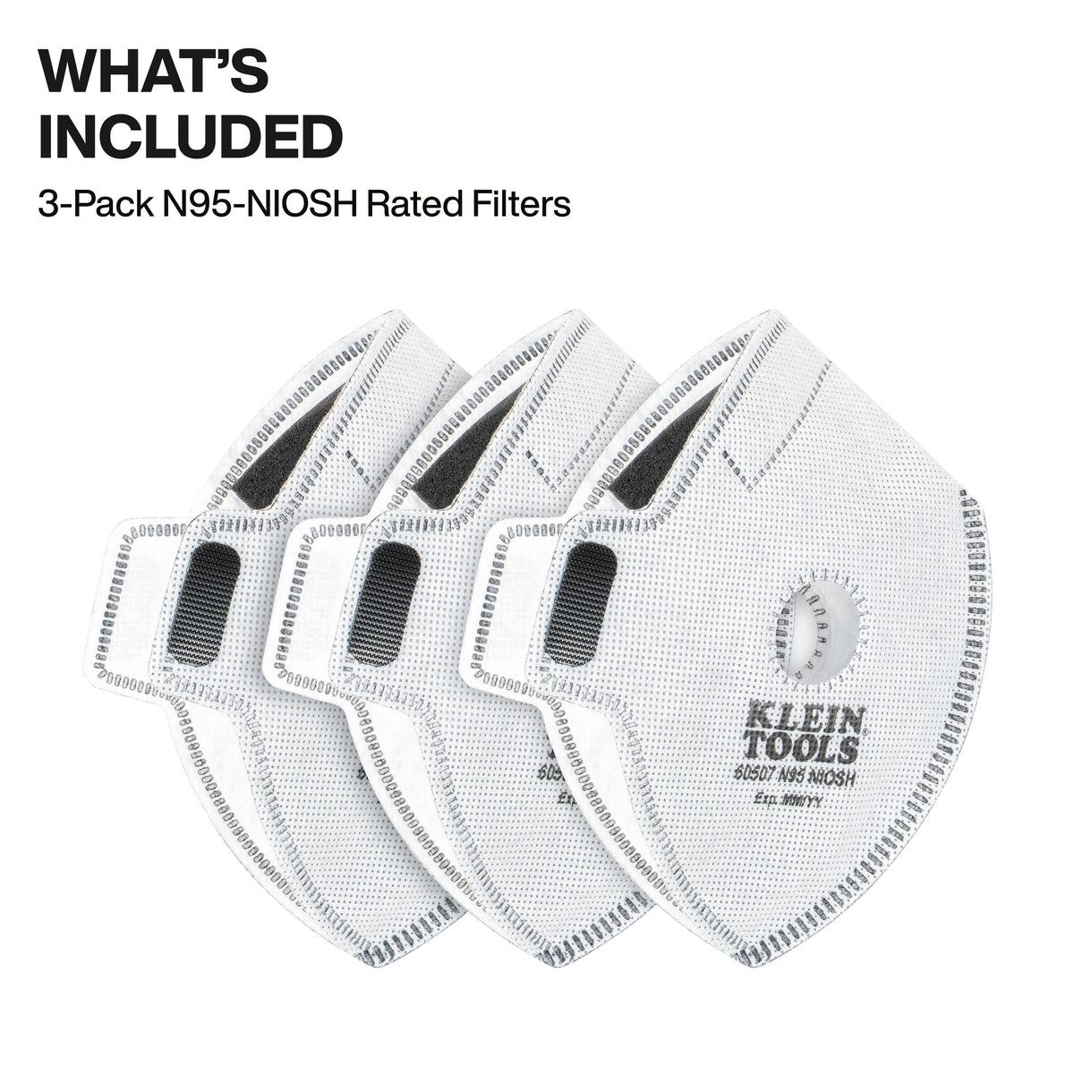 Klein Tools 60507 NIOSH N95-rated filter for oil-free dust from sanding and grinding