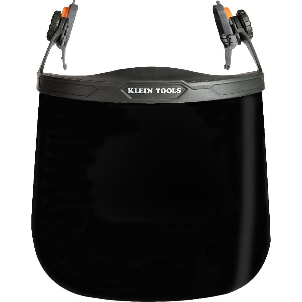 Klein Tools 60529 Face Shield, Full Brim Hard Hat, Gray Tint