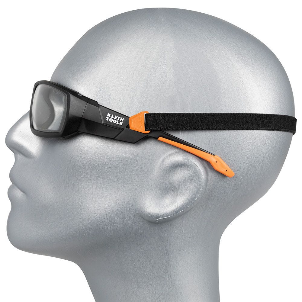 Klein Tools 60538 Professional Full-Frame Gasket Safety Glasses, Indoor/Outdoor Lens