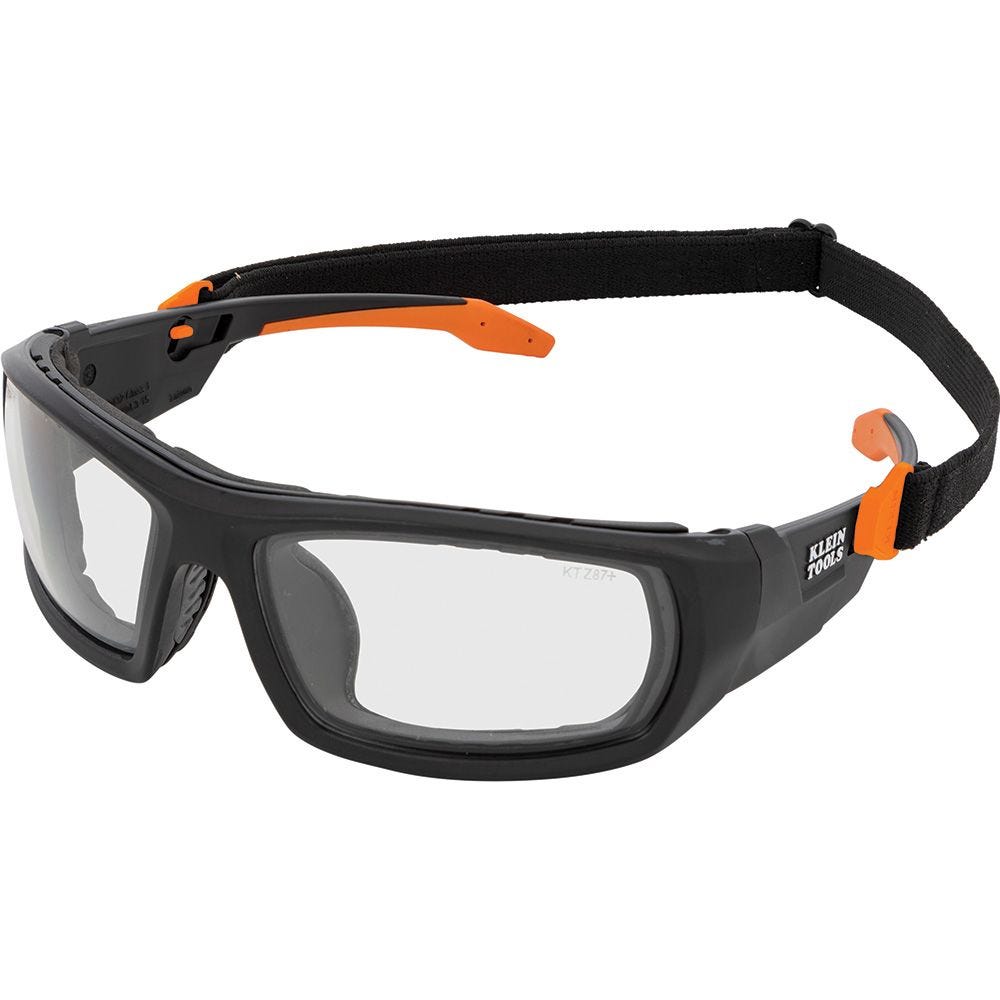 Klein Tools 60538 Professional Full-Frame Gasket Safety Glasses, Indoor/Outdoor Lens
