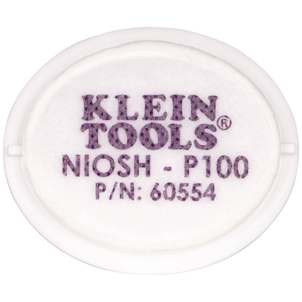 Klein Tools 60554 P100 Half-Mask Respirator Replacement Filter (2