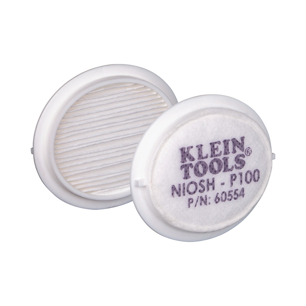Klein Tools 60554 P100 Half-Mask Respirator Replacement Filter (2-Pack)