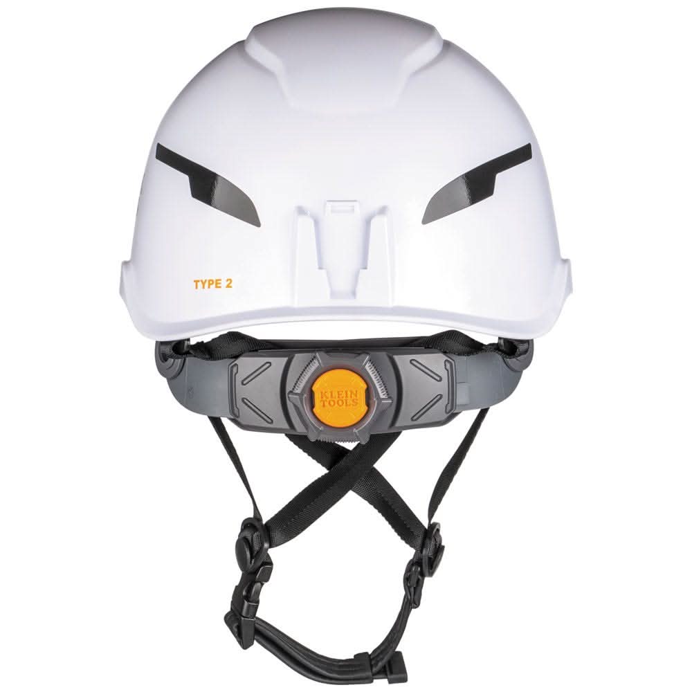 Klein Tools 60564 Safety Helmet, Type-2, Non-Vented Class E, White