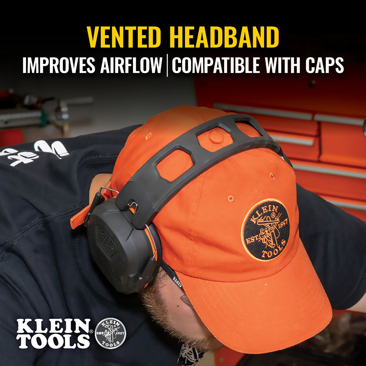 Klein ear muffs foam cushion detail