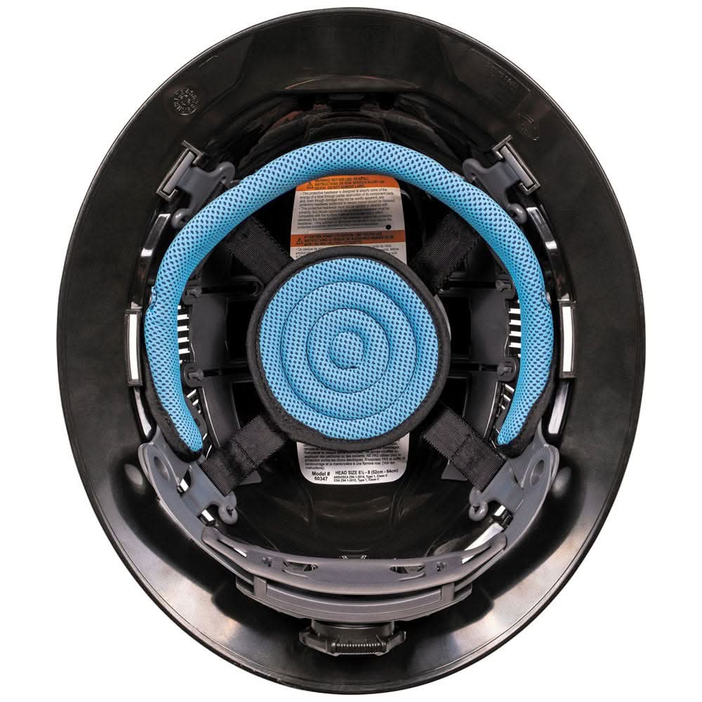 Klein Tools 60626 Hard Hat, Premium KARBN Pattern, Vented Full Brim, Class C