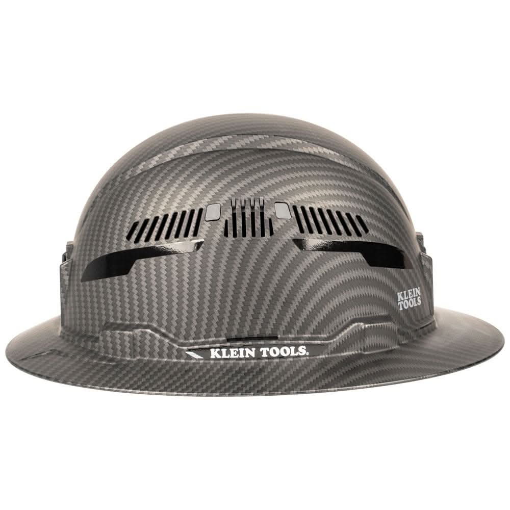 Klein Tools 60626 Hard Hat, Premium KARBN Pattern, Vented Full Brim, Class C