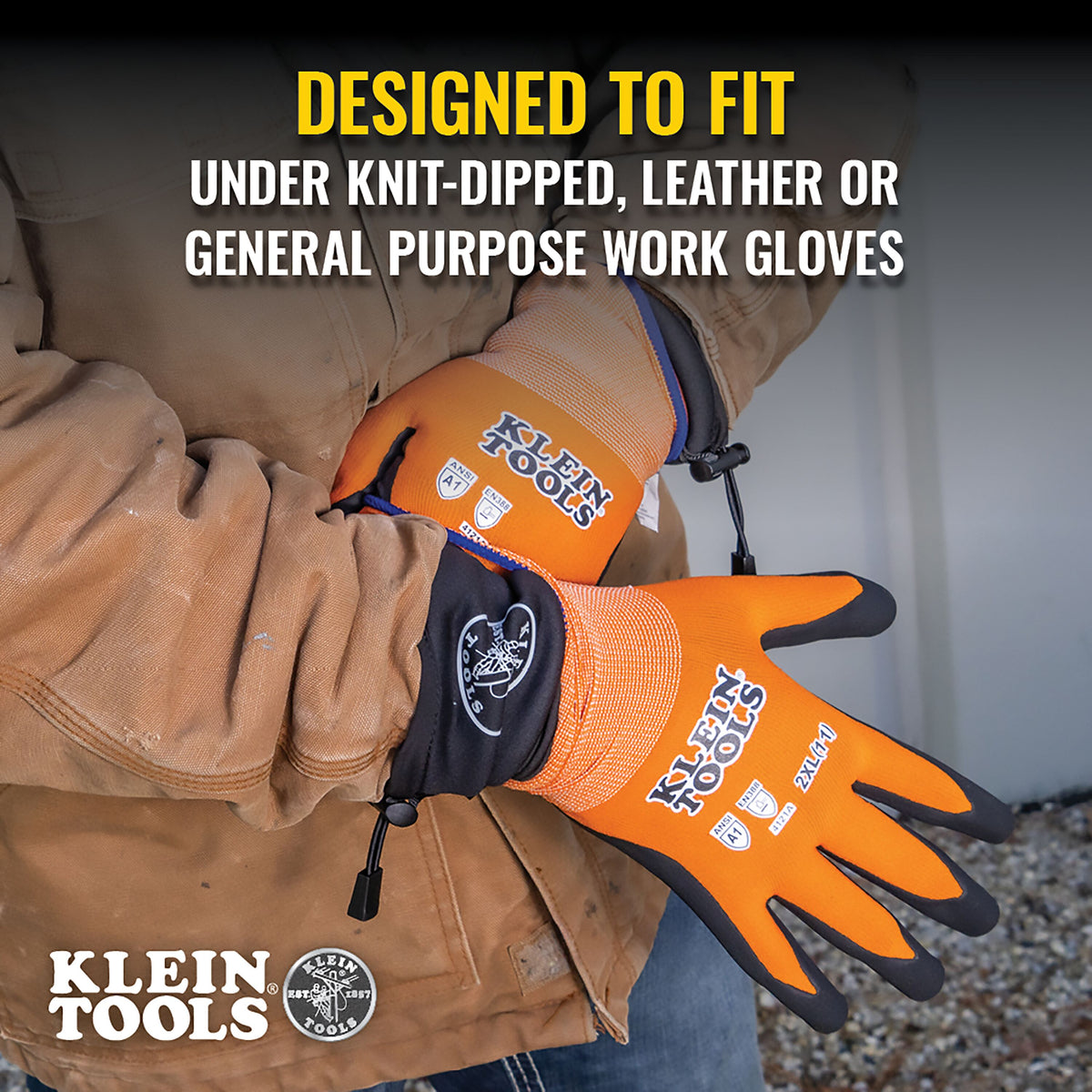 Klein heated glove liner rechargeable battery