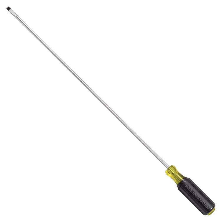Klein 608-10 1/8" Cabinet Tip Miniature Screwdriver - 10" Round Shank