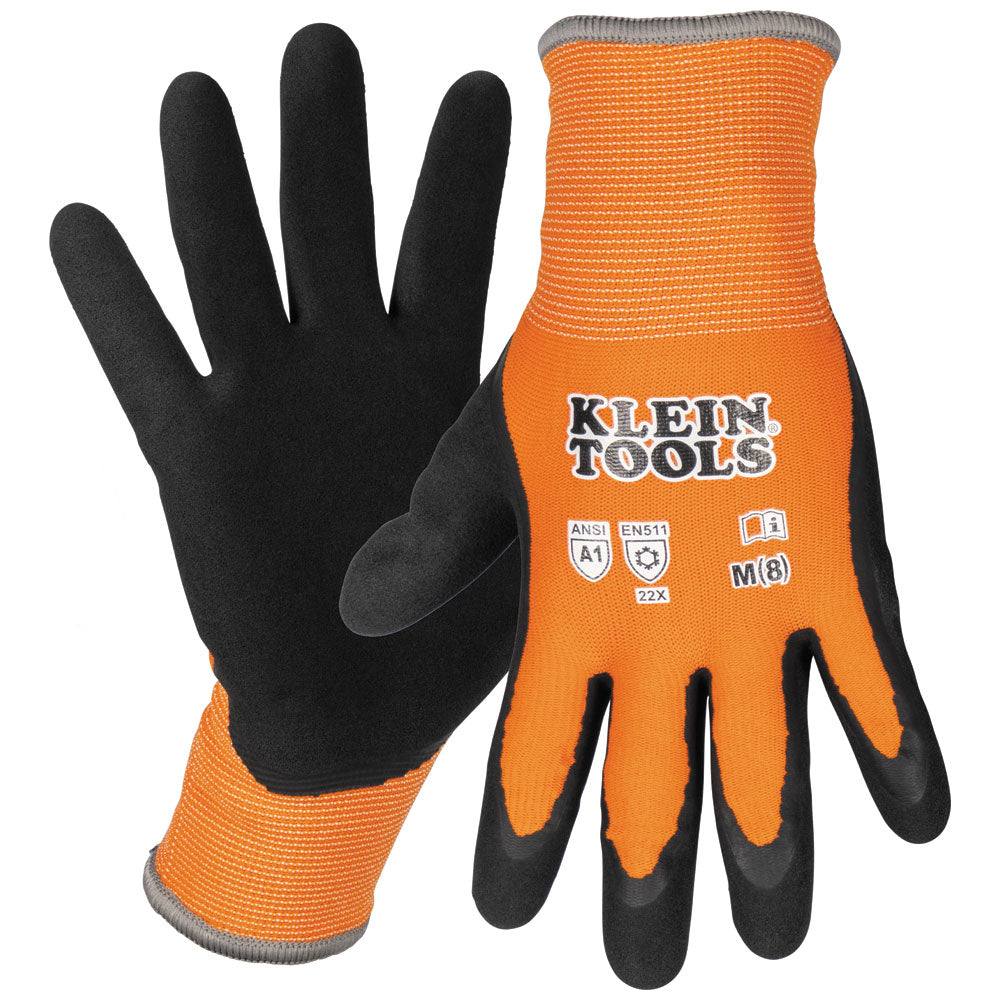 Klein Winter Knit Dipped Gloves Cut Level A1 Touchscreen Medium 60835