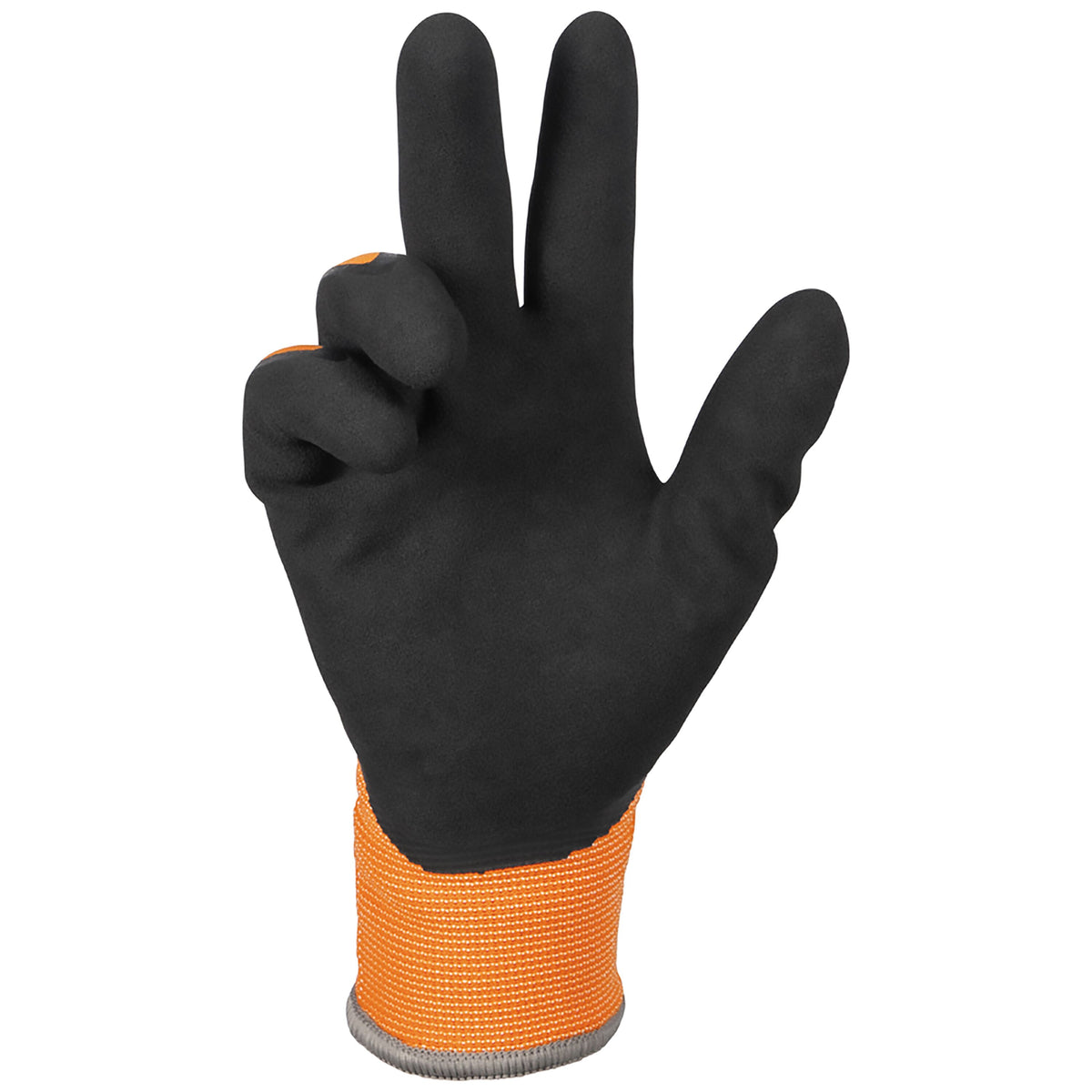 Klein winter knit dipped glove palm side