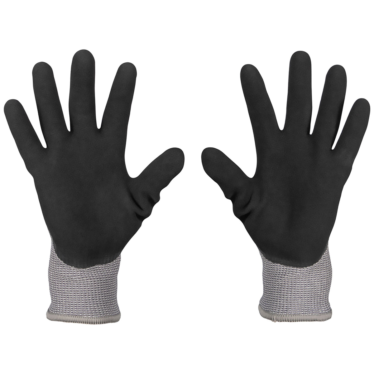 Klein winter knit dipped gloves palm side pair