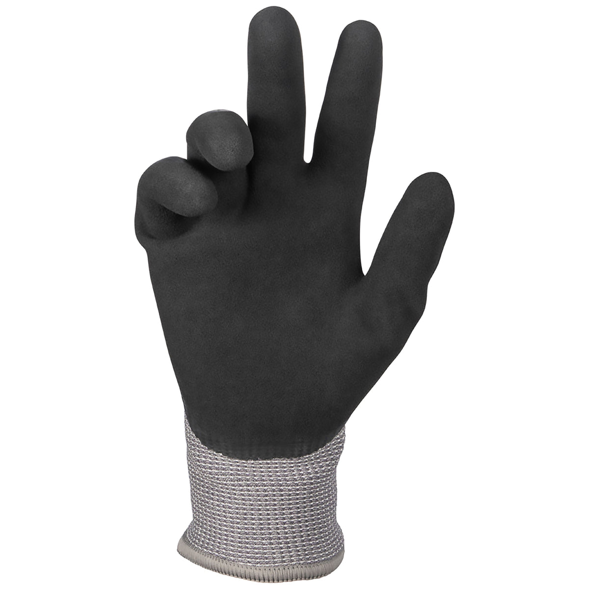 Klein winter knit dipped glove palm side