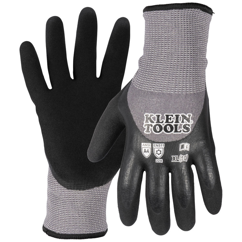 Klein Winter Knit Dipped Gloves Cut Level A4 Touchscreen X-Large 60840