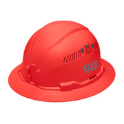 Klein Tools 60861BR vented full brim hard hat in orange