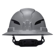 Klein Tools Class E Type-2 Hard Hat, Non-Vented Full Brim Style with Strap, Gray (60863T2) gray full brim hard hat with non-vented shell and chin strap