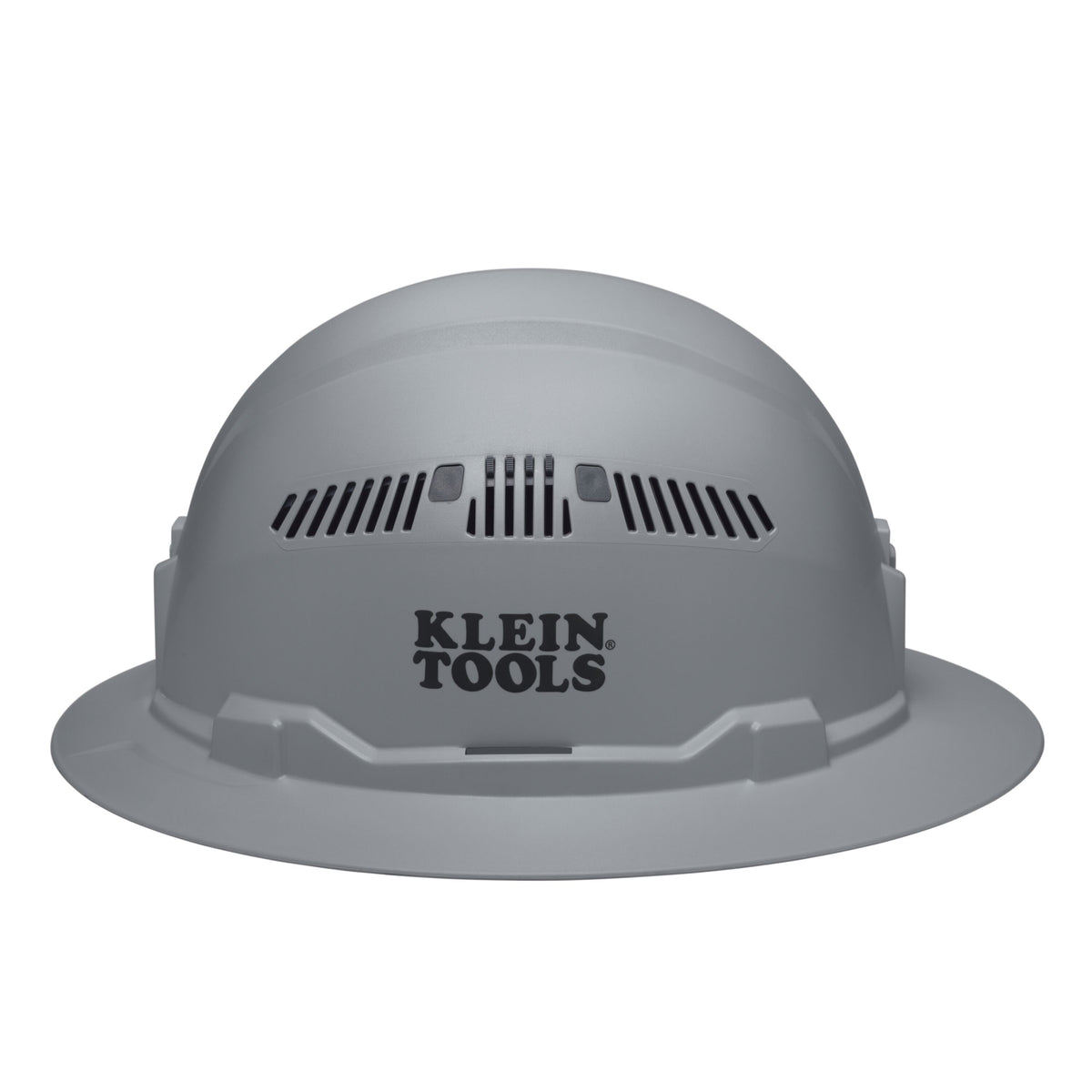 Klein gray vented hard hat side view