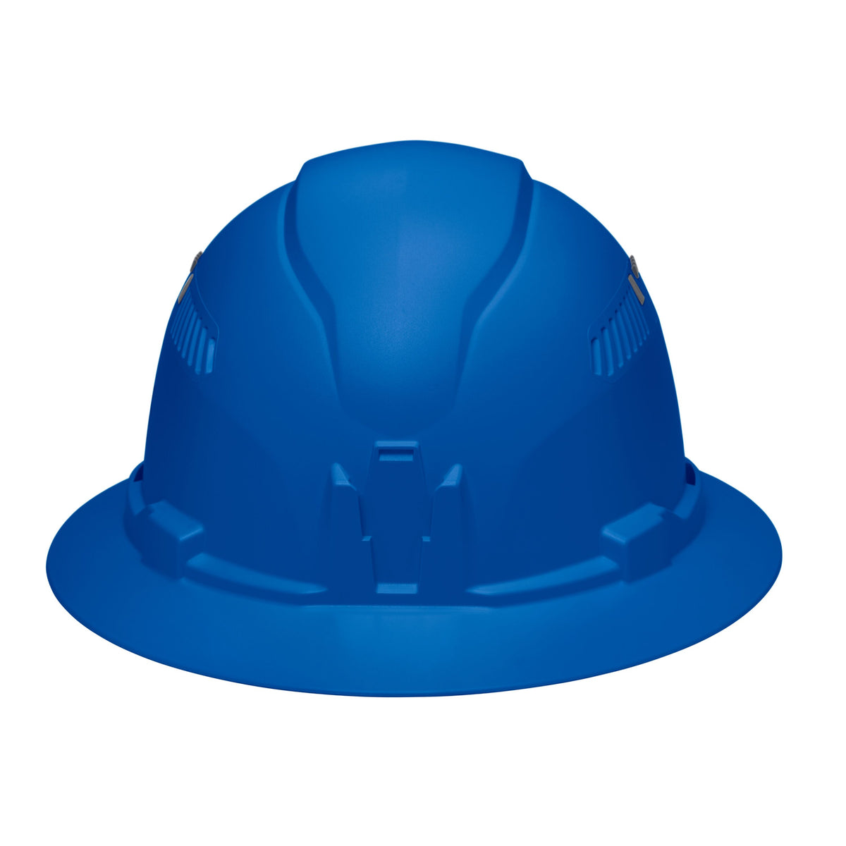 Klein blue vented hard hat angled view