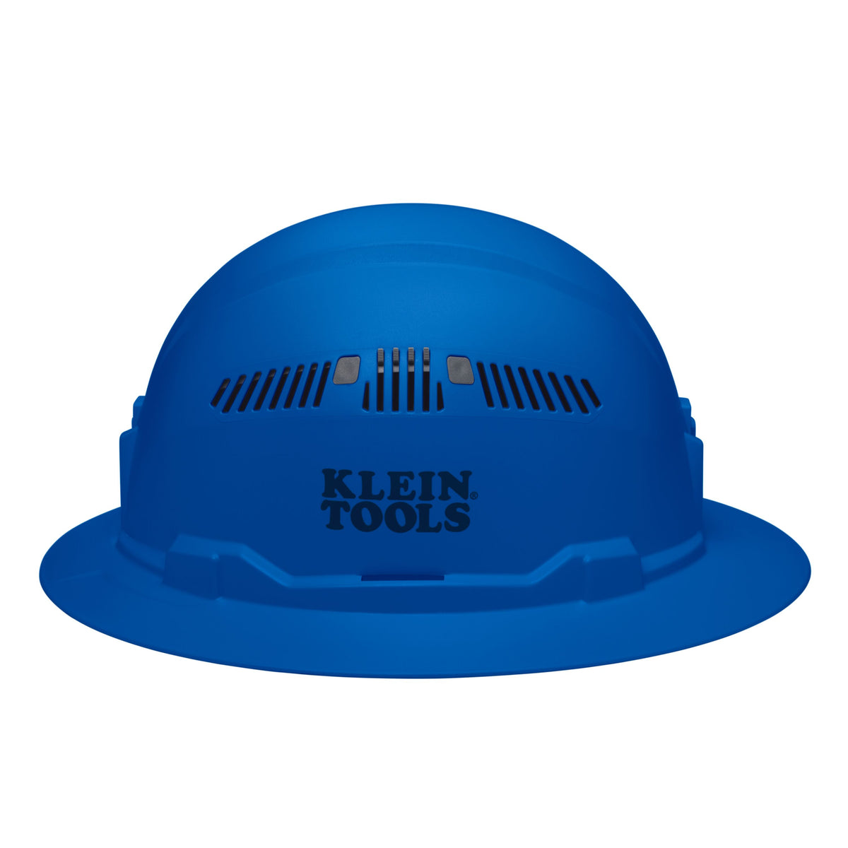 Klein blue vented hard hat side view