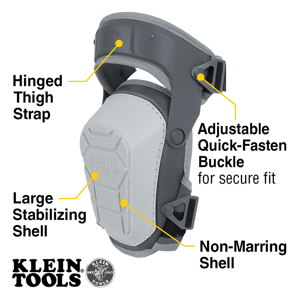 Klein Non-Marring Heavy-Duty Stabilizer Knee Pads 60897 feature