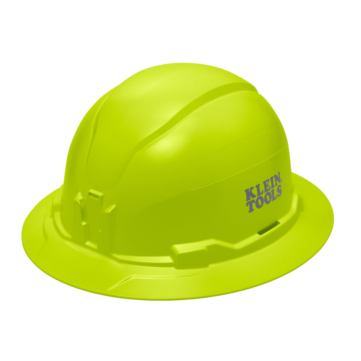 Klein Non-Vented Full Brim Hard Hat High-Visibility Lime 60910