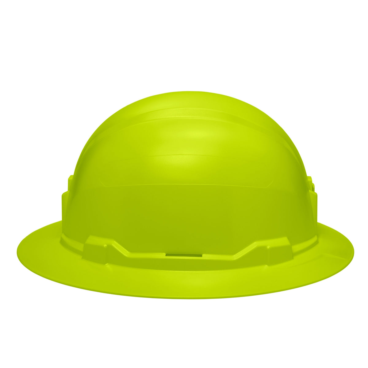 Klein high-visibility lime non-vented hard hat suspension view