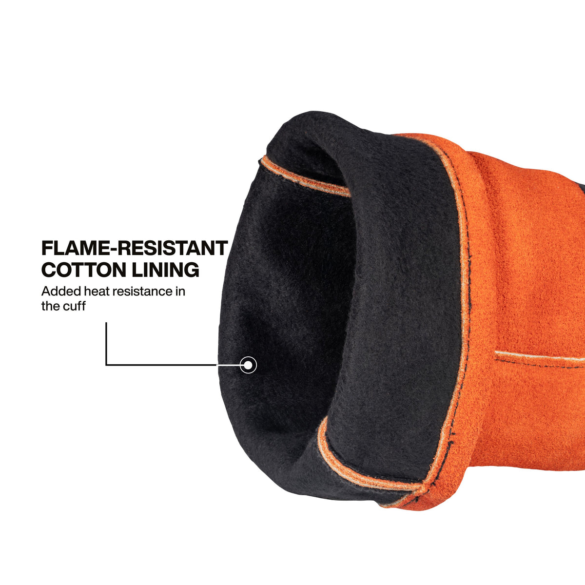 Klein TIG welding gloves reinforced wrist