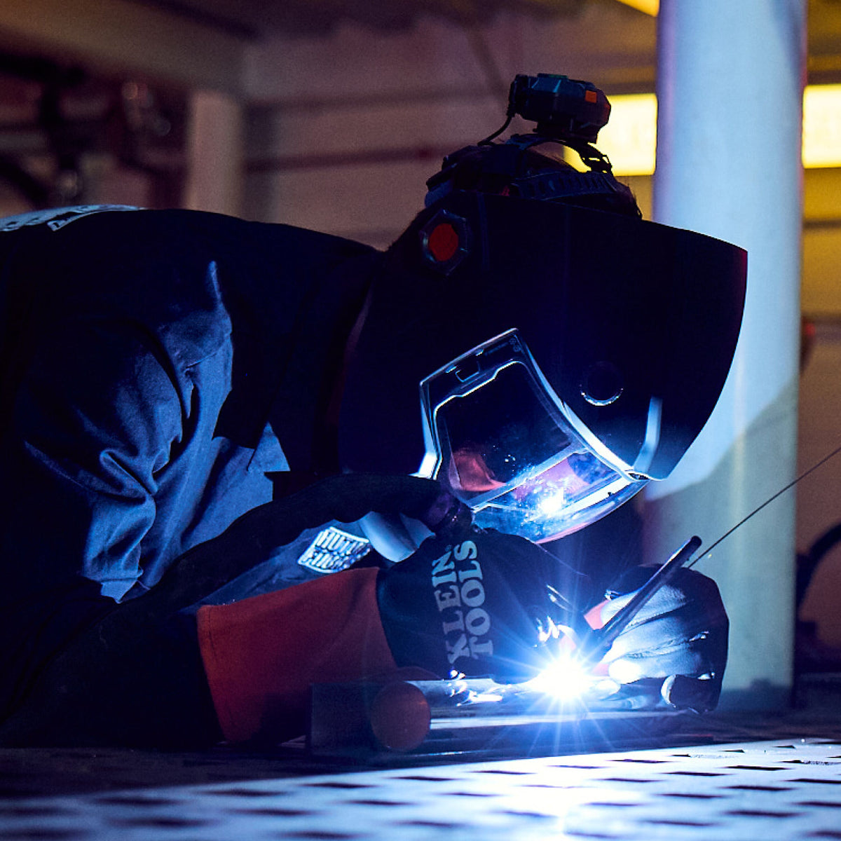 Klein TIG welding gloves feature detail
