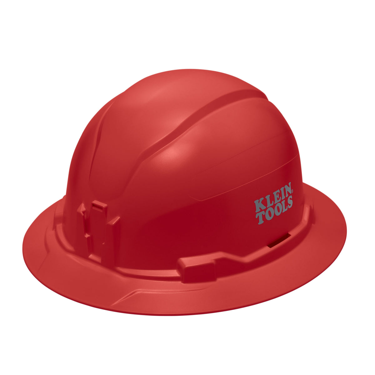 Klein Hard Hat, Non-Vented, Full Brim Style, Red (60920)