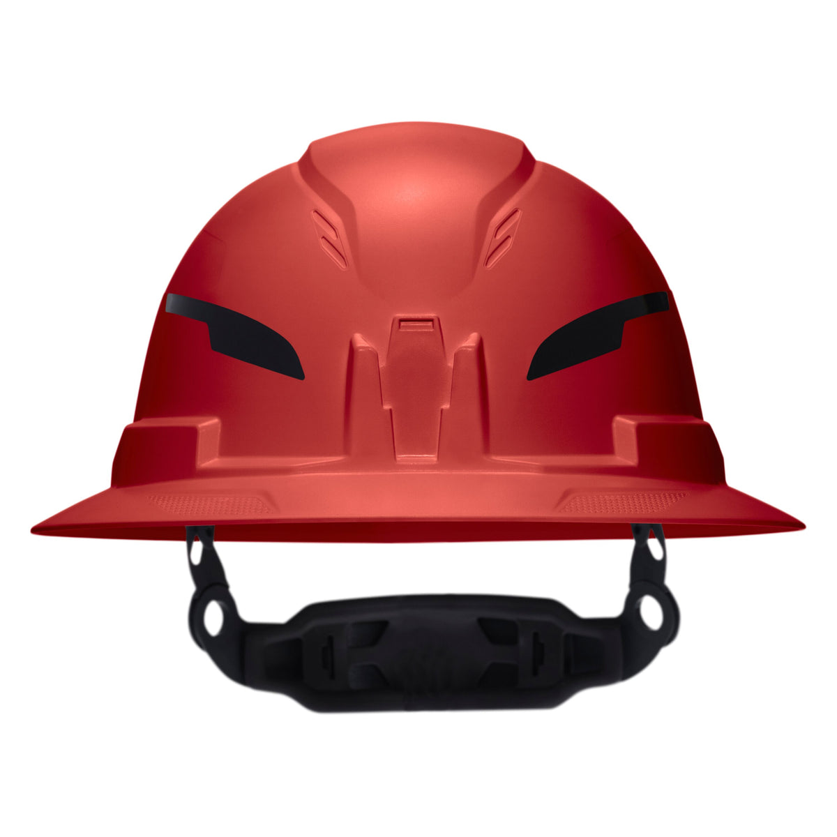 Klein Tools Class E Type-2 Hard Hat, Non-Vented Full Brim Style with Strap, Red (60920T2) red full brim hard hat with non-vented shell and chin strap